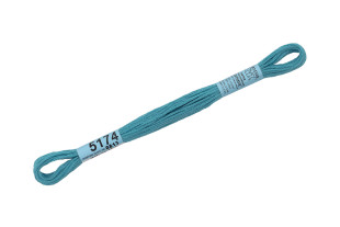 Нитки для вышивания " Gamma" мулине ( 3173- 6115 ) 100% хлопок 8 м №5174 мор. волна