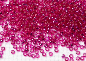 Бисер Япония MIYUKI Seed Beads 15/0 5г 1436 окрашенный малина серебряная линия внутри