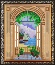 Рисунок на ткани для вышивки бисером  К-3117 Доброе утро