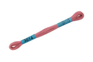 Нитки для вышивания " Gamma" мулине ( 0820- 3070 ) 100% хлопок 8 м №3014 т. розовый