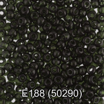 Бисер Чехия " GAMMA" круглый 5 10/ 0 2. 3 мм 5 г 1- й сорт E188 т. зеленый ( 50290 )