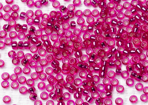Бисер Япония MIYUKI Seed Beads 15/0 5г 1436 окрашенный малина серебряная линия внутри