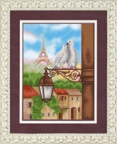 Рисунок на ткани для вышивки бисером КС-3003 Романтика в Париже