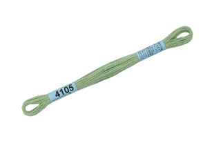 Нитки для вышивания " Gamma" мулине ( 3173- 6115 ) 100% хлопок 8 м №4105 св. серо- зеленый