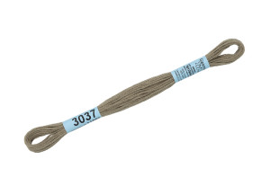 Нитки для вышивания " Gamma" мулине ( 0820- 3070 ) 100% хлопок 8 м №3037 хаки