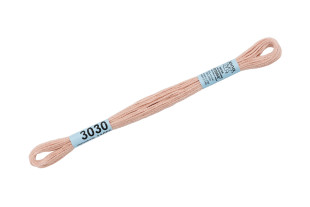 Нитки для вышивания " Gamma" мулине ( 0820- 3070 ) 100% хлопок 8 м №3030 бежевый