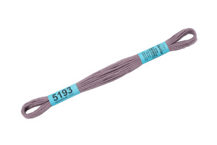 Нитки для вышивания " Gamma" мулине ( 3173- 6115 ) 100% хлопок 8 м №5193 бежево- сиреневый
