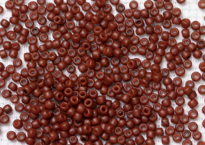 Бисер Япония круглый 11/0 10г 2610F оранжево-жженый, матовый полуглазурь