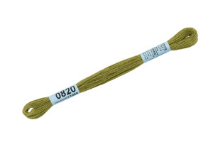 Нитки для вышивания " Gamma" мулине ( 0820- 3070 ) 100% хлопок 8 м №0820 хаки