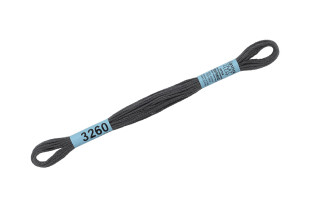 Нитки для вышивания " Gamma" мулине ( 3173- 6115 ) 100% хлопок 8 м №3260 т. серый