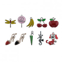 "Zlatka" Подвеска MFG 2 шт №02 Леденец розовый 17х27мм