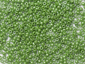 Бисер Япония круглый 11/0 10г 0130 зелёная мята, глянцевый непрозрачный