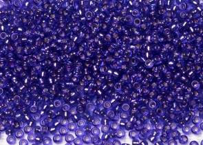 Бисер Япония MIYUKI Seed Beads 15/0 5г 1446 окрашенный красный фиолетовый серебряная линия внутри