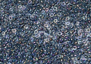 Бисер Япония MIYUKI Seed Beads 15/0 5г 0339 аква радужный синяя линия внутри