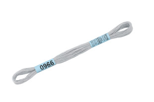 Нитки для вышивания " Gamma" мулине ( 0820- 3070 ) 100% хлопок 8 м №0966 бл. серый
