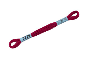 Нитки для вышивания " Gamma" мулине ( 3173- 6115 ) 100% хлопок 8 м №3235 бордовый