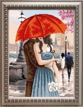 Рисунок на ткани для вышивки бисером КС-3010 Нежные объятия