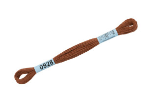 Нитки для вышивания " Gamma" мулине ( 0820- 3070 ) 100% хлопок 8 м №0928 коричнев.