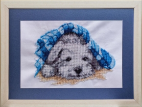 Рисунок на ткани для вышивки бисером КС-076 Щеночек