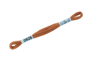 Нитки для вышивания " Gamma" мулине ( 0820- 3070 ) 100% хлопок 8 м №0926 св. коричневый