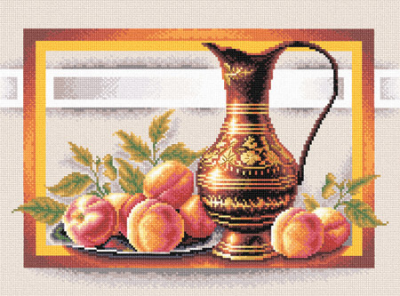 Набор для вышивания "Натюрморт с персиками"