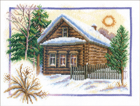 Набор для вышивания "Зима в деревне"