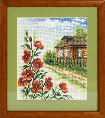 Набор для вышивания "Цветы у дома"