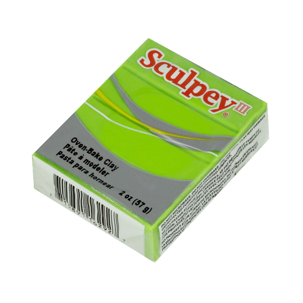 " Sculpey" III полимерная глина S302 57 г 1629 ярко- зеленый