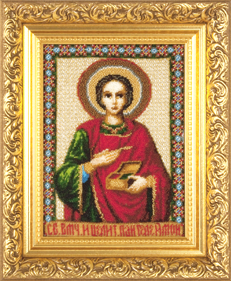 Набор для вышивания " PANNA" CM- 1206 ( ЦМ- 1206 ) " Икона Св. Великомученика и целителя Пантелеймона " 