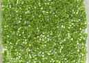 Бисер Чехия рубка 10/0 50г 57430 прозрачный желто-зеленый с серебряным прокрасом