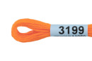 Нитки для вышивания " Gamma" мулине ( 3173- 6115 ) 100% хлопок 8 м №3199 яр. оранжевый