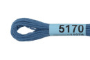 Нитки для вышивания " Gamma" мулине ( 3173- 6115 ) 100% хлопок 8 м №5170 сине- серый
