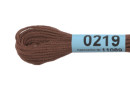 Нитки для вышивания " Gamma" мулине ( 0207- 0819 ) 100% хлопок 8 м №0219 коричневый