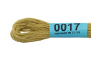 Нитки для вышивания " Gamma" мулине ( 0001- 0206 ) 100% хлопок 8 м №0017 св. оливковый