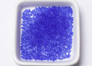 Бисер Чехия круглый 10/0 50г 30050h прозрачный темно-голубой квадратное отверстие