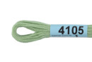 Нитки для вышивания " Gamma" мулине ( 3173- 6115 ) 100% хлопок 8 м №4105 св. серо- зеленый