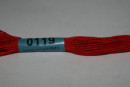 Нитки для вышивания " Gamma" мулине ( 0001- 0206 ) 100% хлопок 8 м №0119 яр- красный