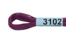 Нитки для вышивания " Gamma" мулине ( 3071- 3172 ) 100% хлопок 8 м №3102 гр. фиолетовый