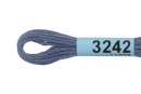 Нитки для вышивания " Gamma" мулине ( 3173- 6115 ) 100% хлопок 8 м №3242 серо- синий