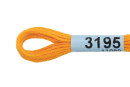 Нитки для вышивания " Gamma" мулине ( 3173- 6115 ) 100% хлопок 8 м №3195 оранжевый