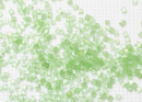 Бисер Чехия сатиновая рубка 10/0 50г 05161 светло-зеленый