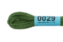 Нитки для вышивания " Gamma" мулине ( 0001- 0206 ) 100% хлопок 8 м №0029 хаки- зеленый