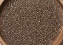Бисер Япония MIYUKI Seed Beads 15/0 5г 1837 дымчатый аметист радужный игристый серо-коричневая линия внутри