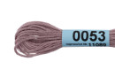 Нитки для вышивания " Gamma" мулине ( 0001- 0206 ) 100% хлопок 8 м №0053 серо- фиолетовый