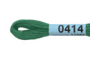Нитки для вышивания " Gamma" мулине ( 0207- 0819 ) 100% хлопок 8 м №0414 зеленый
