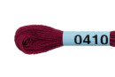 Нитки для вышивания " Gamma" мулине ( 0207- 0819 ) 100% хлопок 8 м №0410 т- бордовый