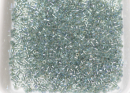 Бисер Япония MIYUKI Delica цилиндр 10/0 5 г DBM-0084 светло-кристалл морской пены с цветной линией радужный