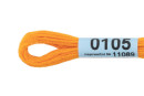 Нитки для вышивания " Gamma" мулине ( 0001- 0206 ) 100% хлопок 8 м №0105 св- оранжевый