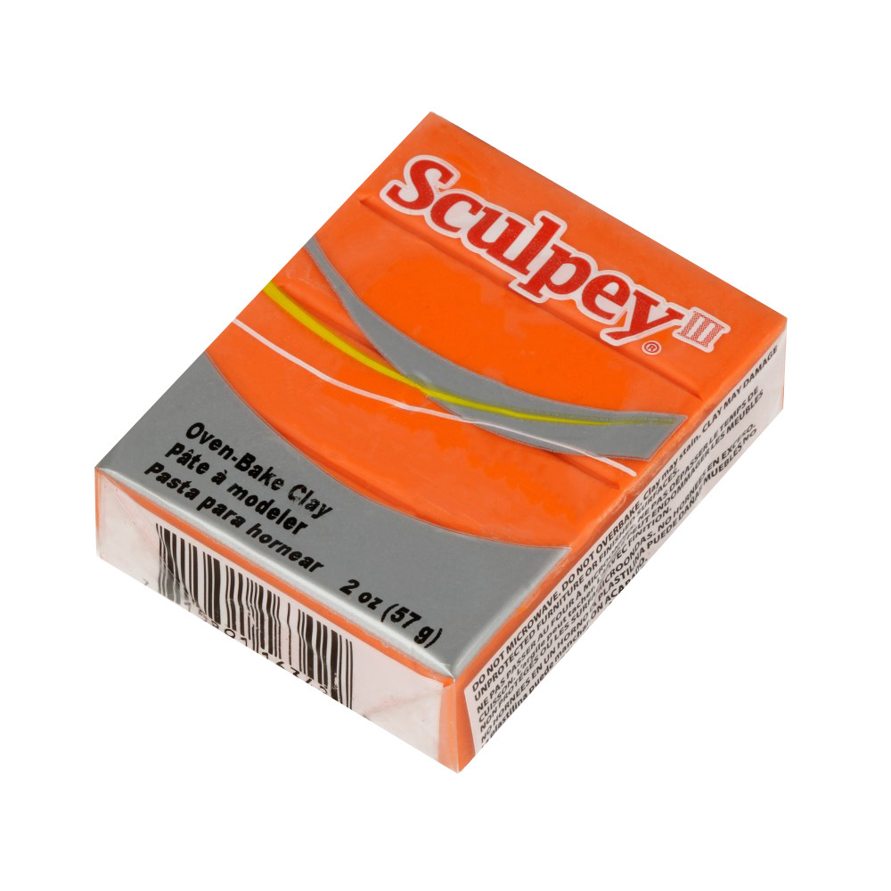 " Sculpey" III полимерная глина S302 57 г 1634 оранжевый