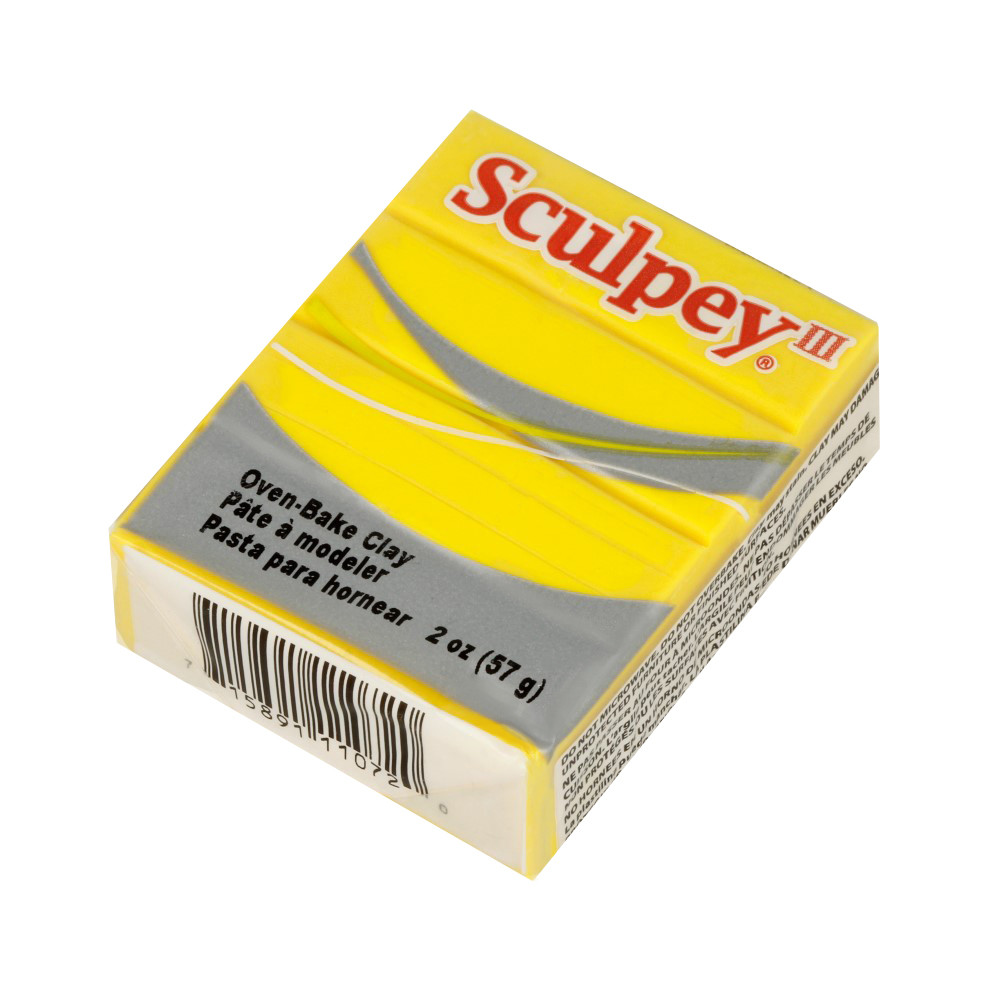 " Sculpey" III полимерная глина S302 57 г 072 желтый